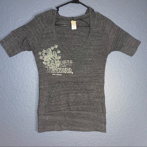 Alternative Earth women’s hoodie shirt with pockets size Medium heather gray … - Picture 6 of 6